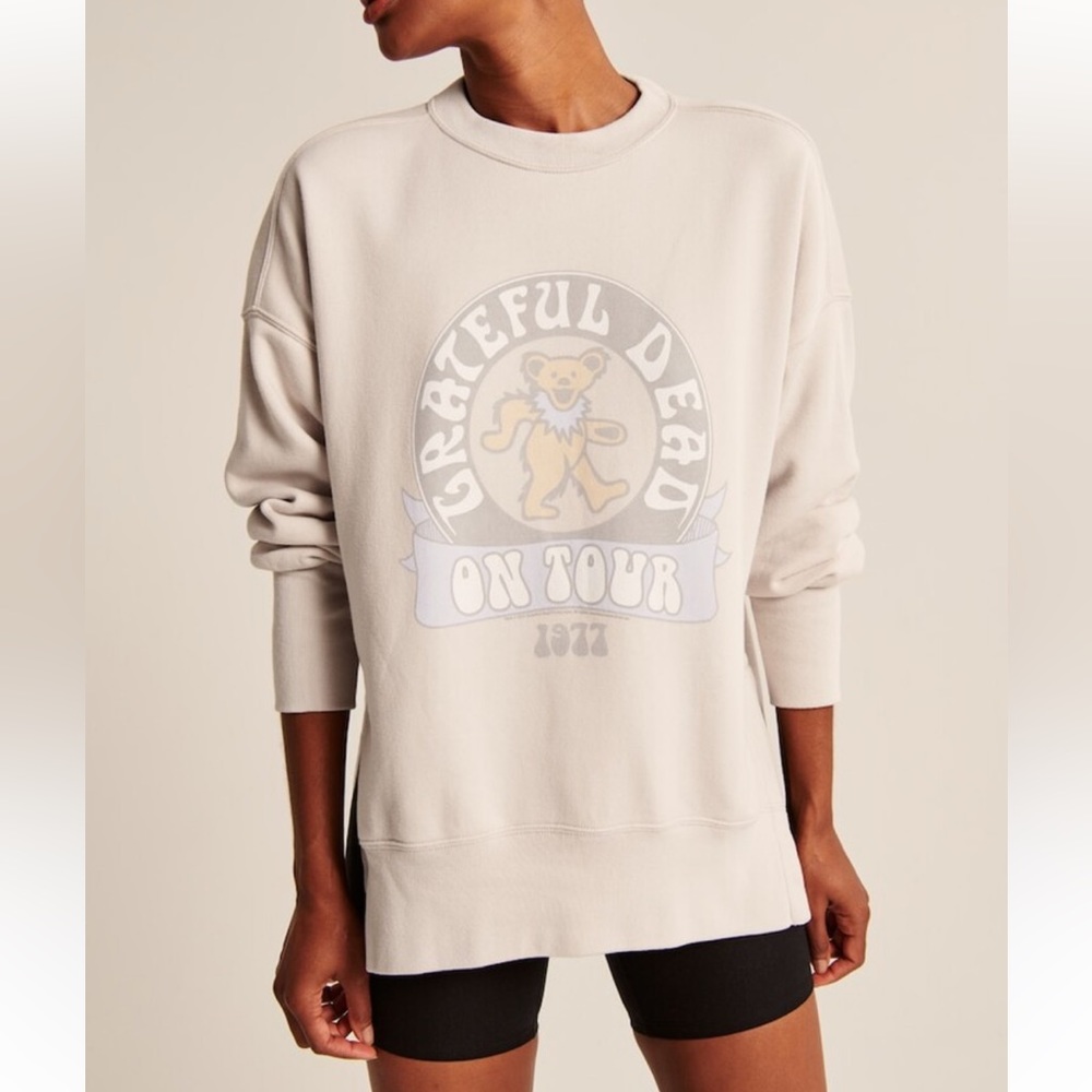 Grateful Dead Split-Hem Tunic Crew Sweatshirt